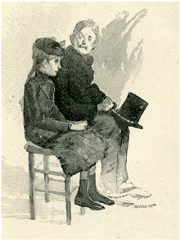 La patiente avec son père en consultation