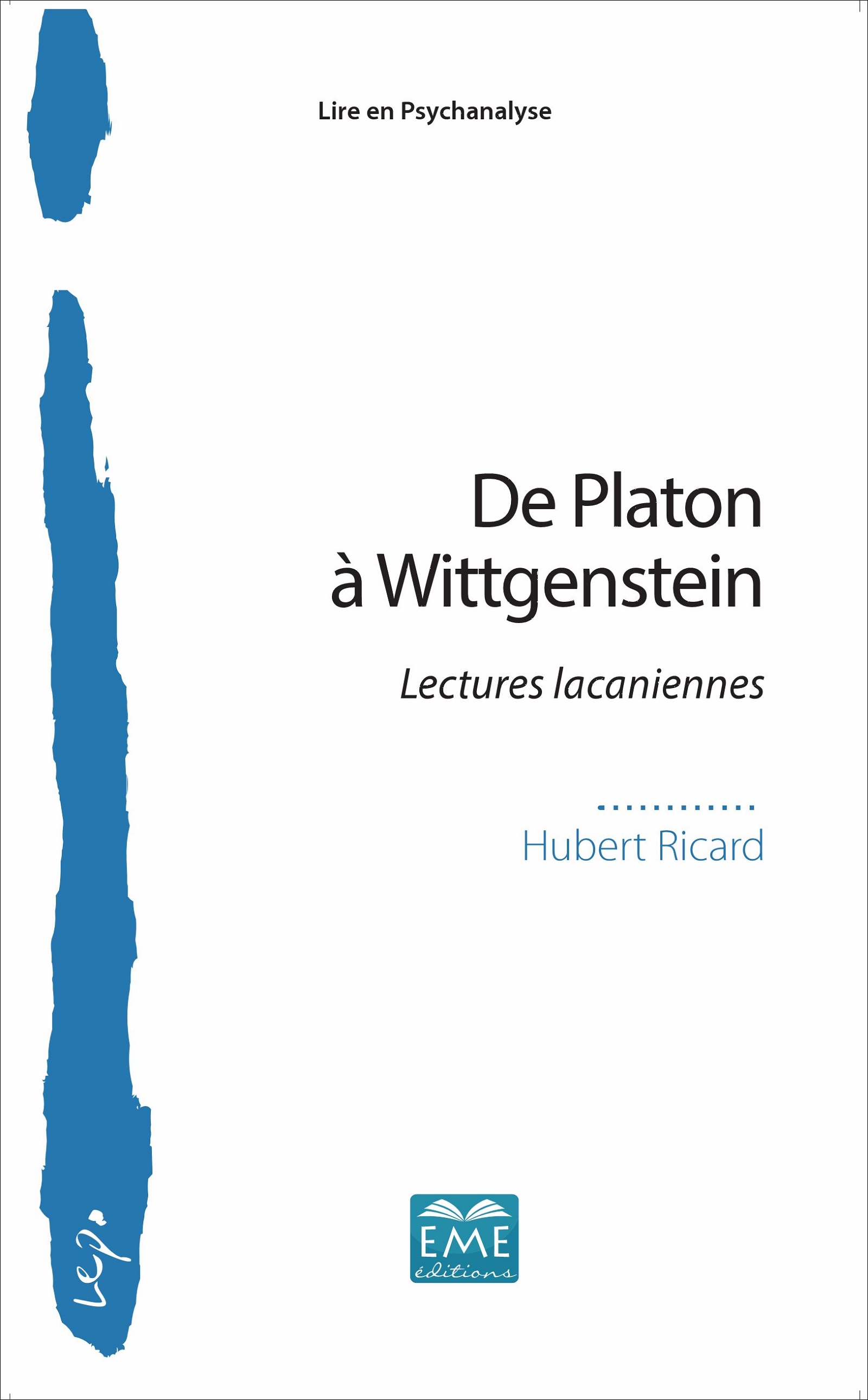 Couverture du livre d'Hubert Ricard "De Platon à Wittgenstein"