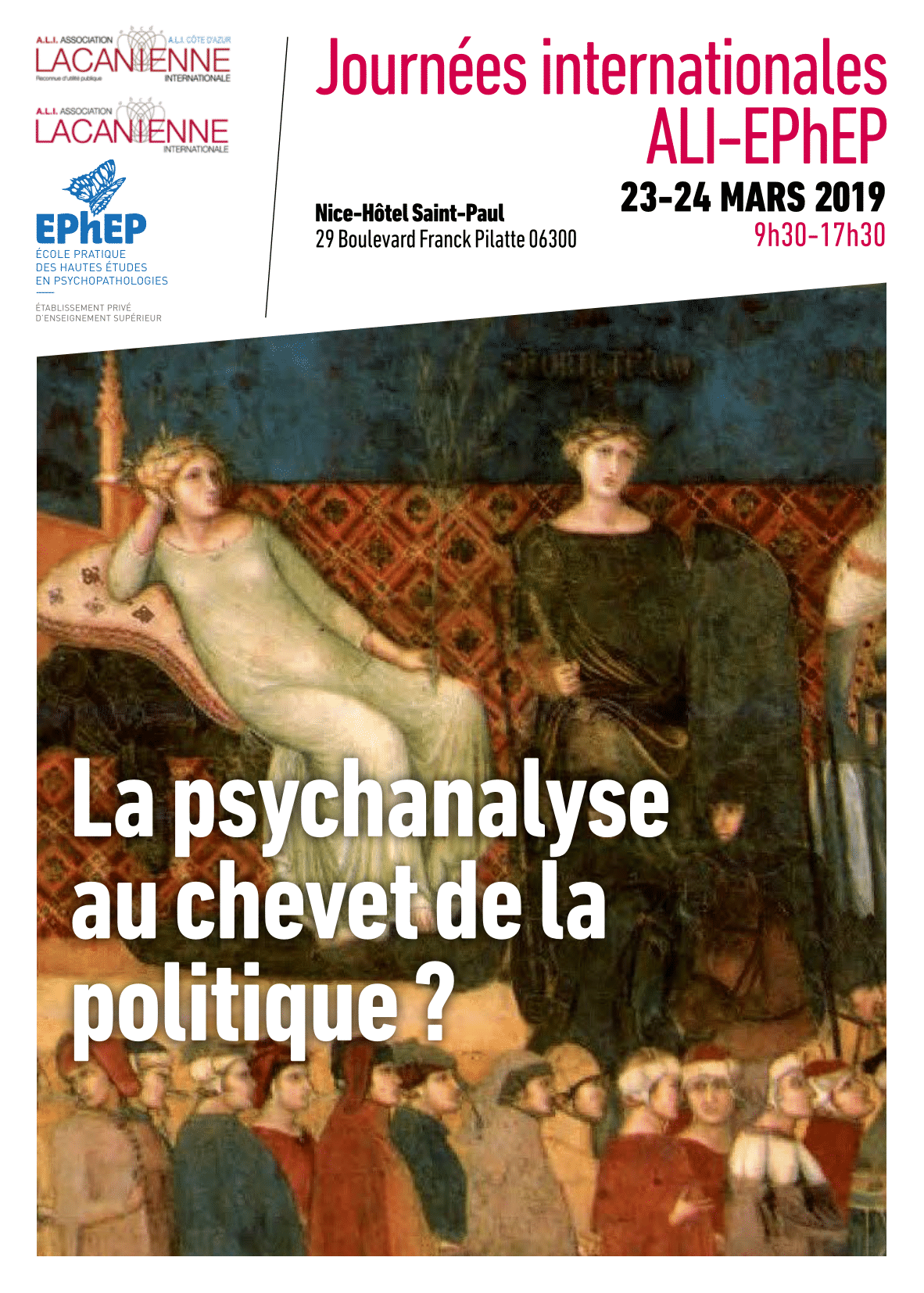 Affiche journée ALI-EPhEP à Nice le 23 et 24 mars 2019