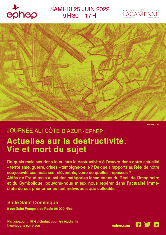 affiche de la journée ALI Côte d'Azur - EPhEP du 25juin 2022